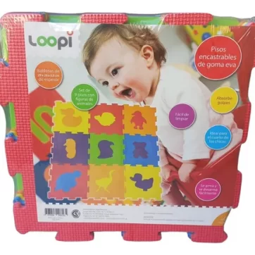 PISO DE GOMAS ANIMALES LOVE