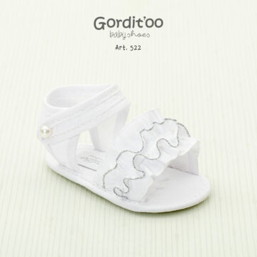 SANDALIA CON VOLADOS BLANCO GORDITOO