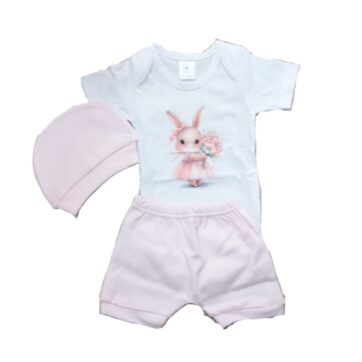 SET REGALO EN CAJA BODY Y SHORT CON GORRO MICKY BABY