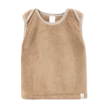 CHALECO CON CUELLO AMERICANO CORAL FLEECE NARANJO