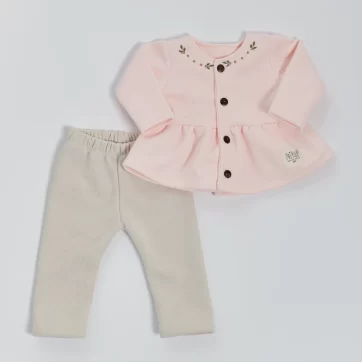 CONJUNTO SAQUITO Y PANTALON FLEECE YABY