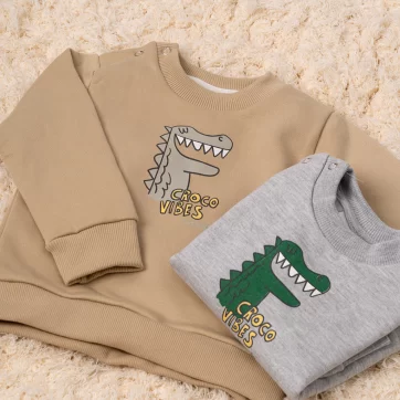 BUZO FRISA CROCO NARANJO