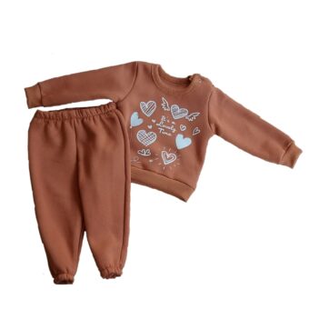 CONJUNTO FRISA CON BUZO CORAZON BIBIS