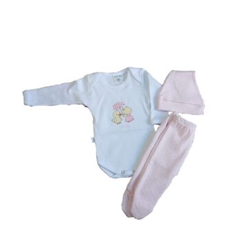 SET 3 PIEZAS CON BODY LUNARES MICKY BABY