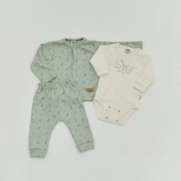 CONJUNTO 3 PIEZAS CON BODY HELLO YABY
