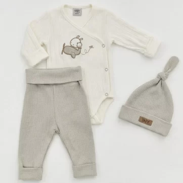 CONJUNTO AJUAR 3 PIEZAS CON BODY YABY