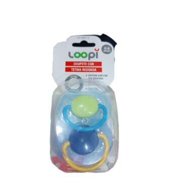 PACK X 2 CHUPETE CON TETINA LOOPI