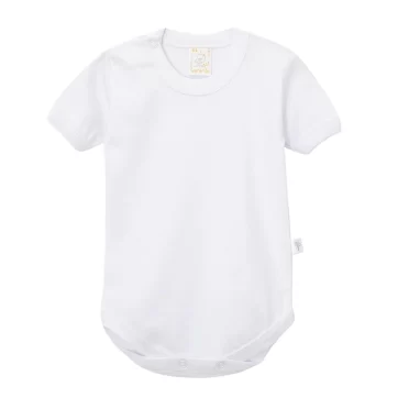 PACK X 3 BODY MANGA CORTA LISO BLANCO NARANJO
