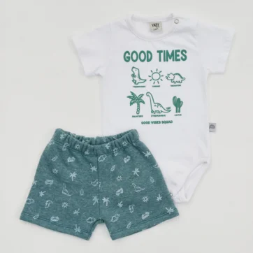CONJUNTO BODY Y SHORT GOOD TIMES YABY