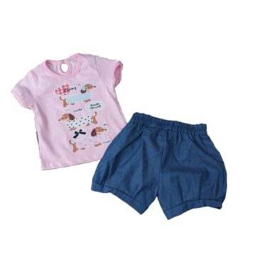 CONJUNTO REMERA Y SHORT JEAN BIBIS